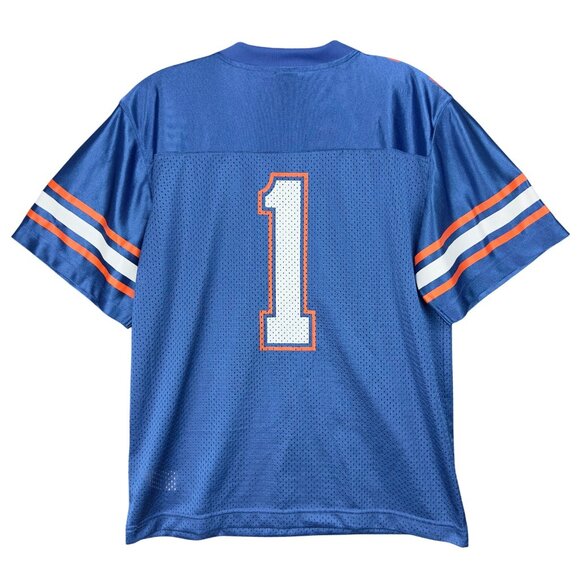 Nike Team Florida Gators Jersey Youth M Blue Polyester Mesh #1 Football Shirt - Picture 2 of 8